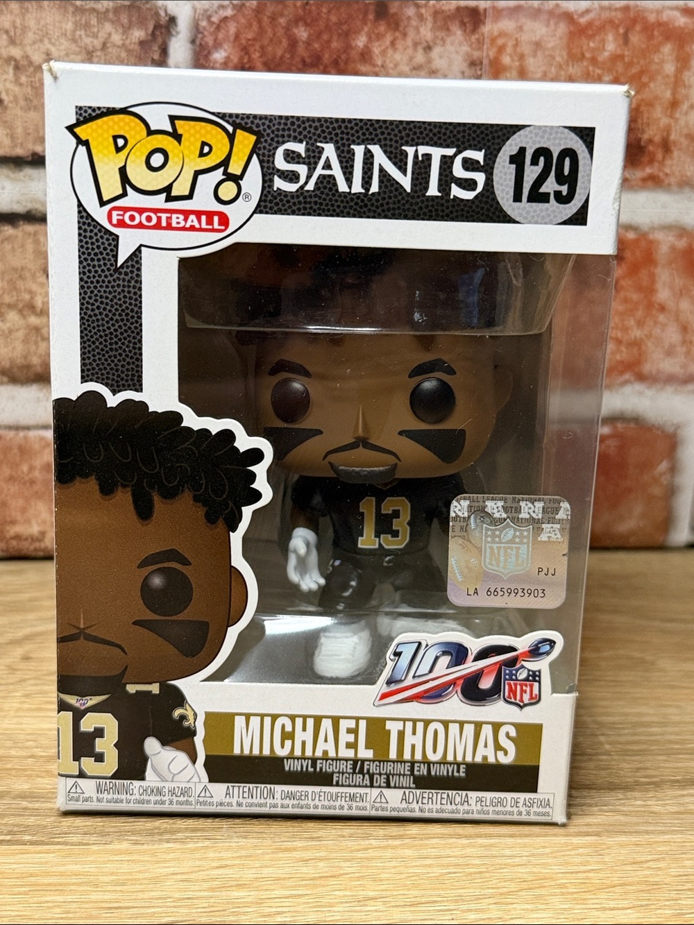 Funko Pop Football 129 Saints "Michael Thomas" NFL 100